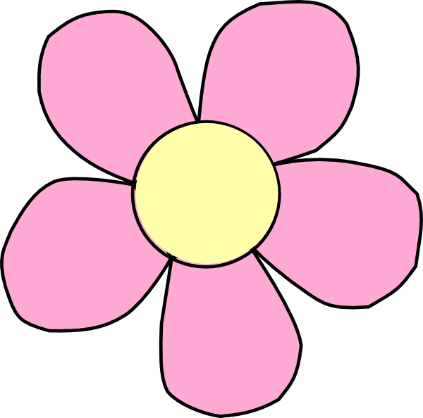Real Flower Clip Art Free Submited Images Pic2fly - Animated Black And White Flower - Png Download (600x594), Png Download
