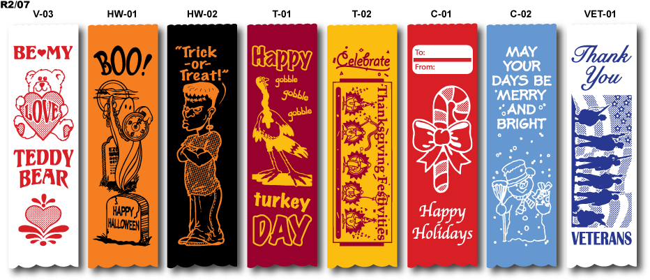 2"x7" Holiday Ribbons - Poster Clipart (950x407), Png Download