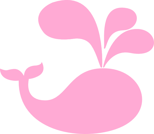 Pink Baby Whale Clipart - Pink Nautical Clip Art - Png Download (600x522), Png Download