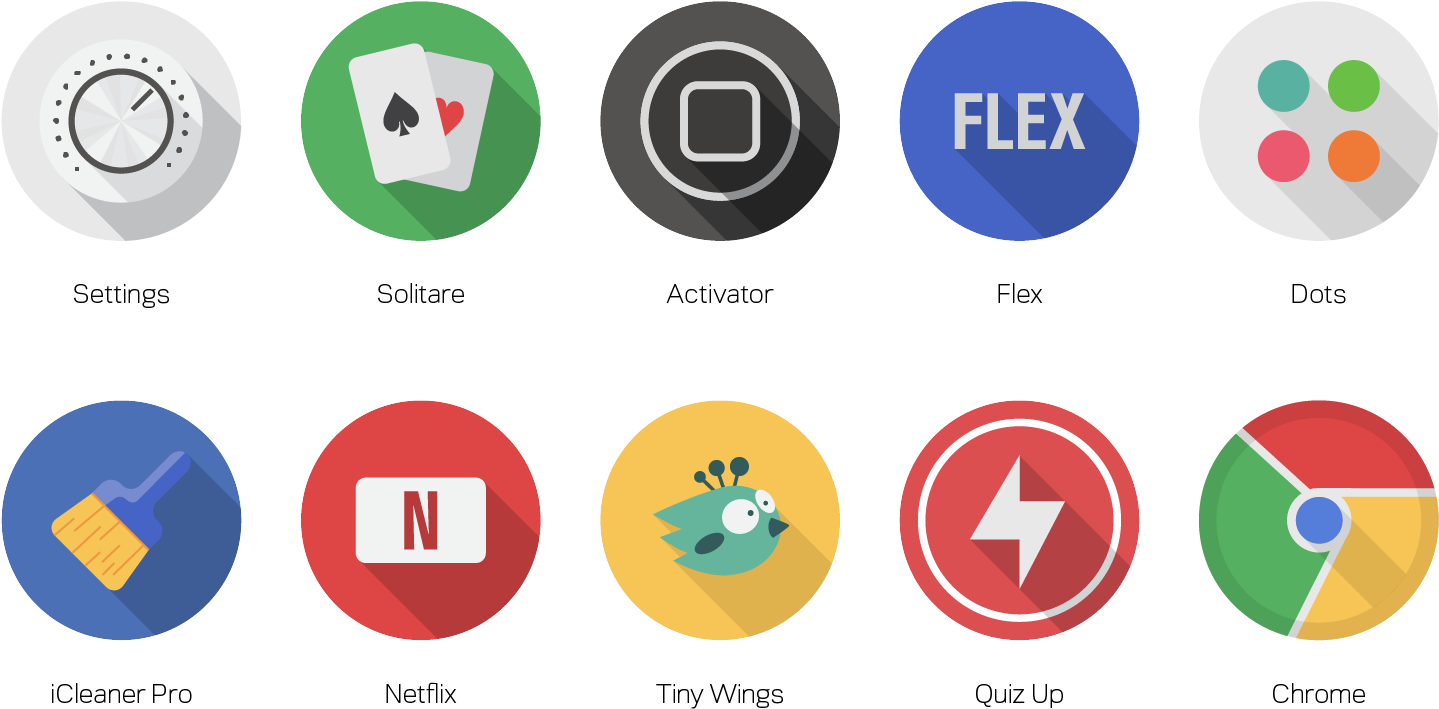 Icons Made To Supplement Or Replace Specific App Icons - Circle Clipart (1458x792), Png Download