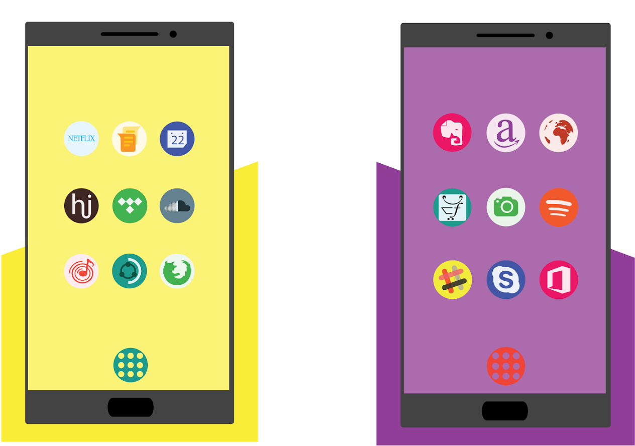 Best New Icon Packs For Android - Mobile Phone Clipart (1440x900), Png Download