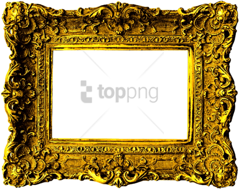 Free Png Antique Gold Frame Png Png Image With Transparent - Victorian Photo Frame Png Clipart (850x680), Png Download