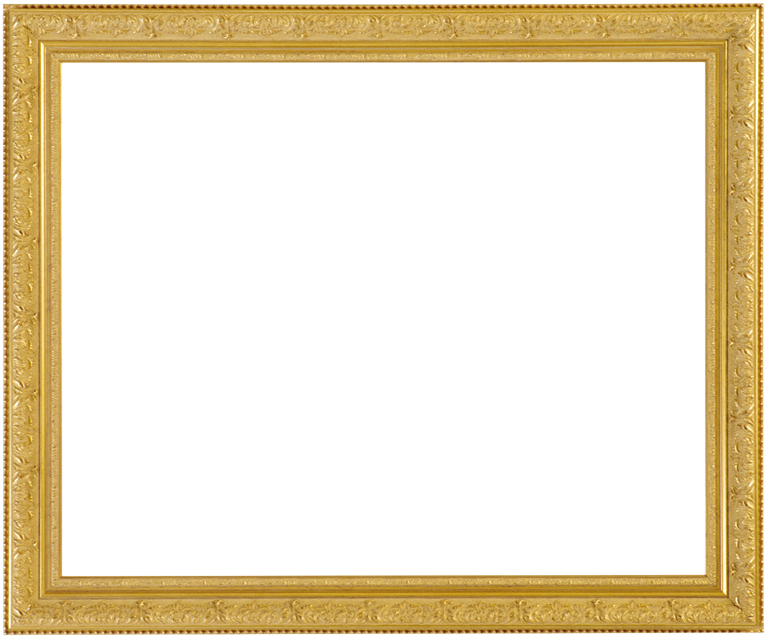 Gold Picture Frame Png - Mirror Clipart (1243x950), Png Download