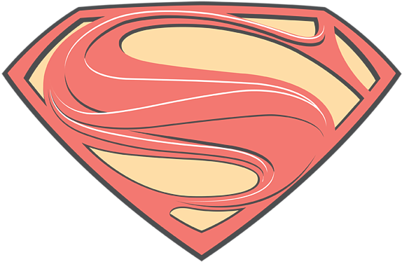 Click And Drag To Re-position The Image, If Desired - Logo Superman Background Putih Clipart (600x538), Png Download