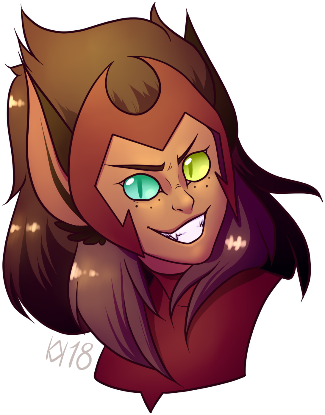 "okay So What If Catra Had Actual Cat-eyes Poste " - Cartoon Clipart (1109x1478), Png Download