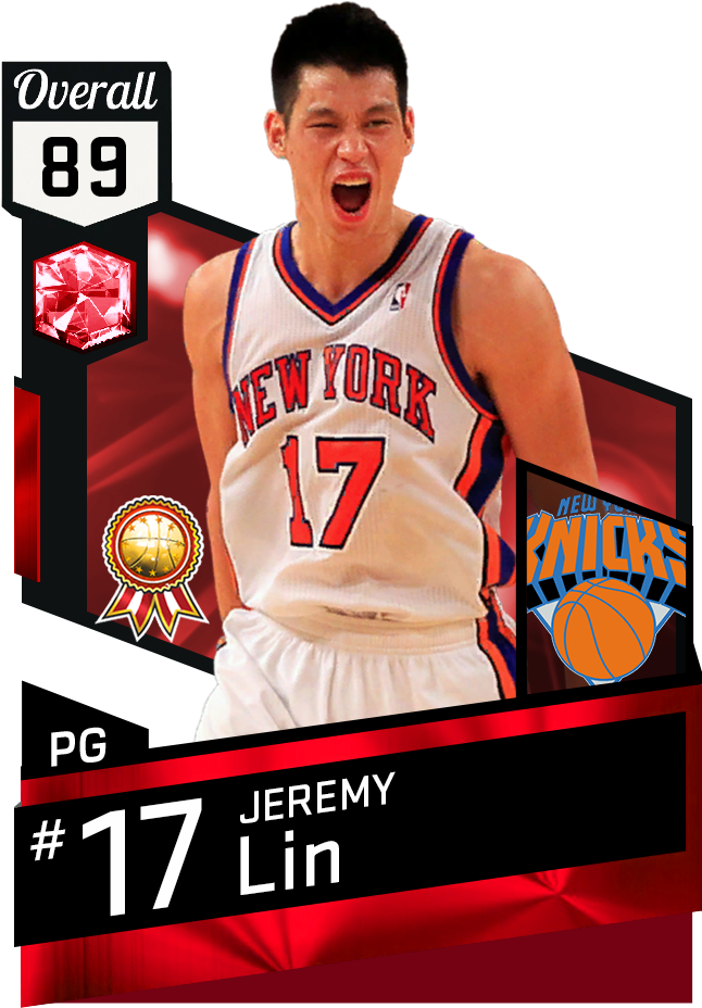 27 Jan - Jeremy Lin 2k18 Rating Clipart (651x941), Png Download