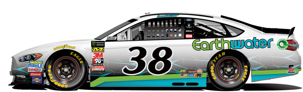 Dallas - No 38 Front Row Motorsports Ford 2019 Clipart (1100x335), Png Download