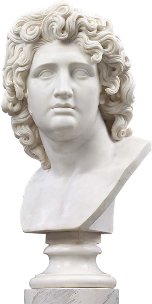 Bust Png Transparent Background - Alexander The Great Bust Capitoline Clipart (864x1080), Png Download