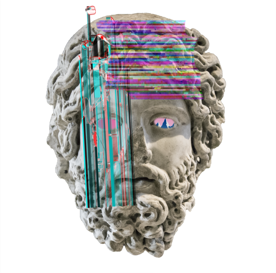 Download #grunge #statue #head #vapor #vaporwave #vaporwaveaesthetic