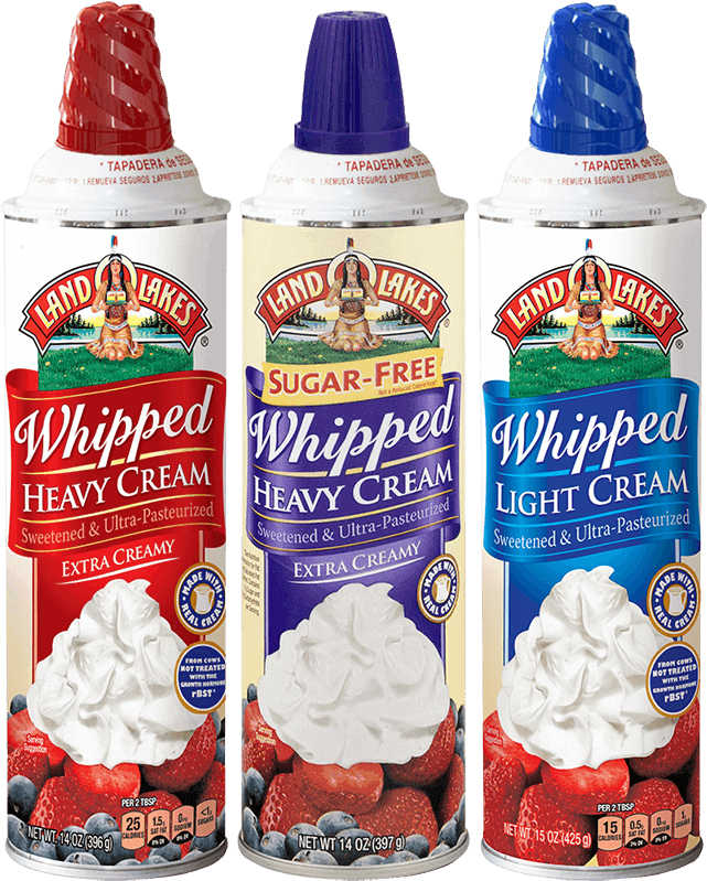 Aerosol Whipped Cream - Land O Lakes Whipped Cream Clipart (800x800), Png Download