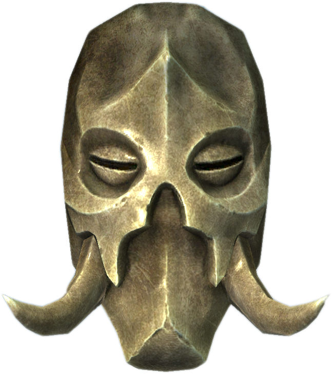 Konahrik - Skyrim Dragon Priest Masks Clipart (647x729), Png Download