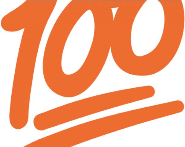 Hand Emoji Clipart 100 Percent - Emoji 100 - Png Download (640x480), Png Download