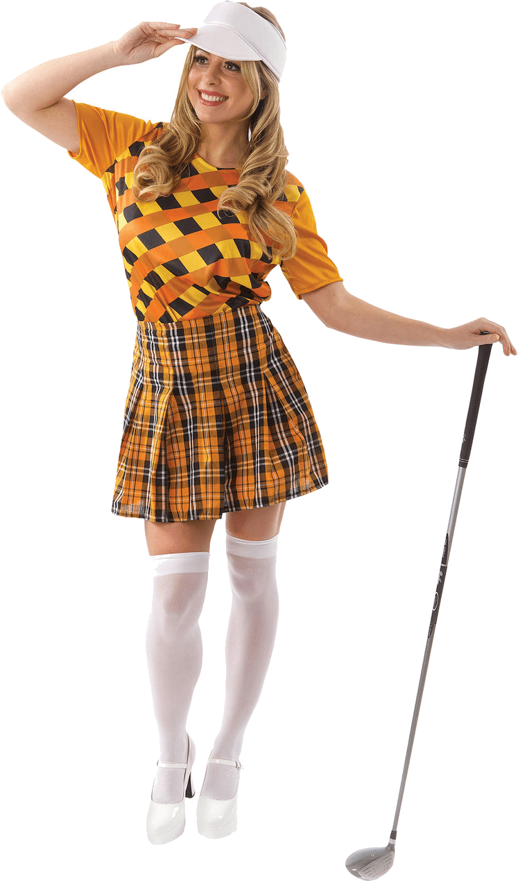 Female Golfer Png Photos - Golf Fancy Dress Clipart (800x1268), Png Download