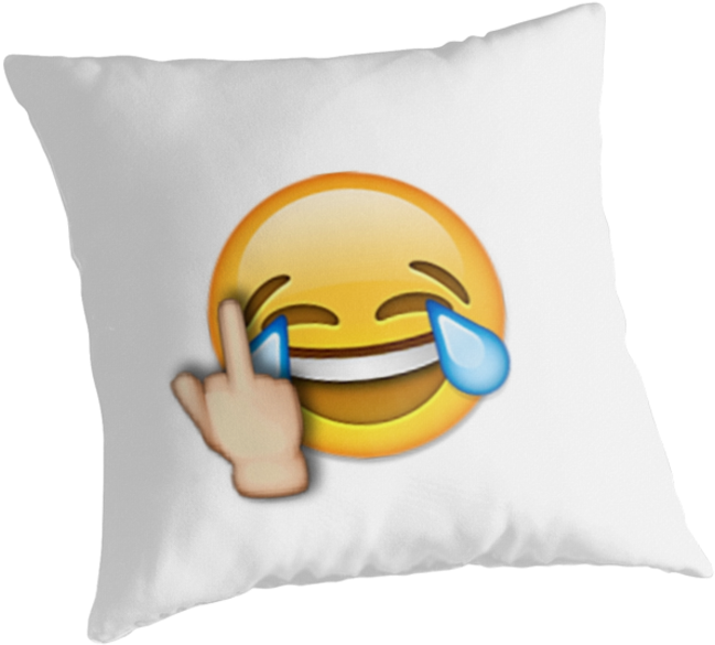 Middle Finger Laughing Emoji - Laughing Face With Middle Finger Clipart (875x875), Png Download