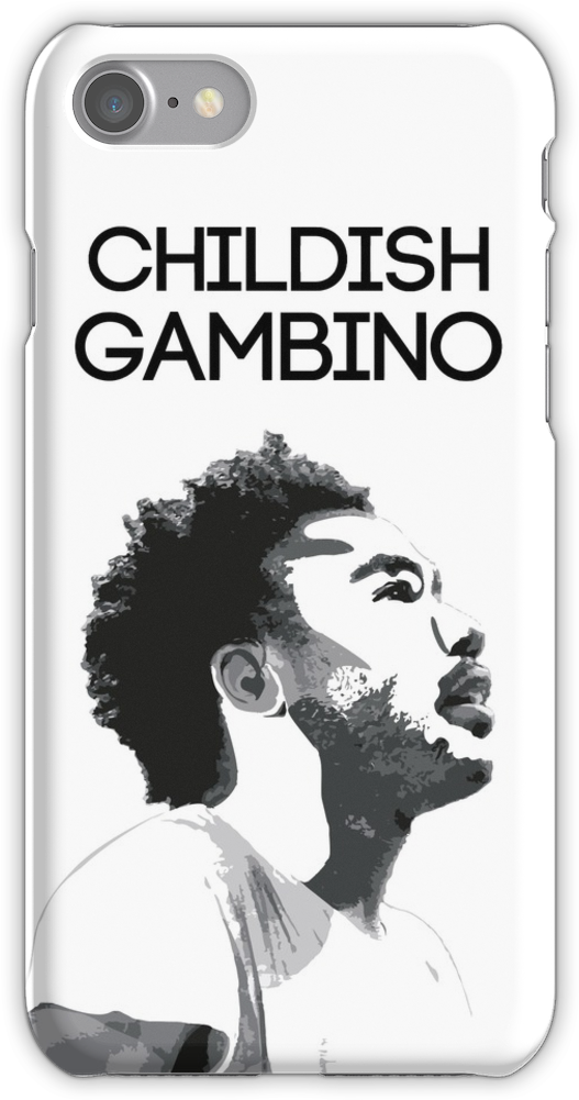 Childish Gambino Outline Iphone 7 Snap Case - Mobile Phone Case Clipart (750x1000), Png Download