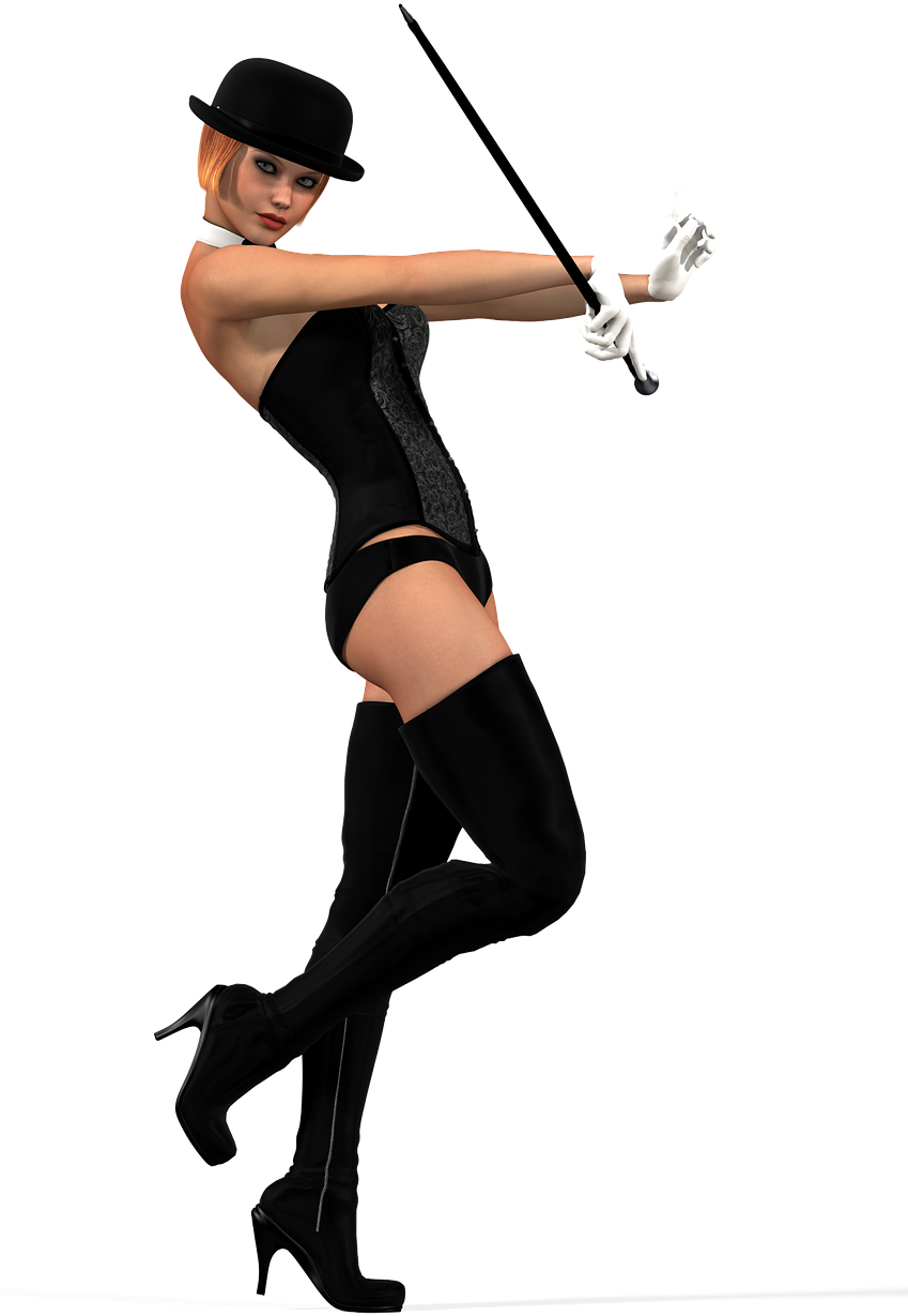 Woman Female Sexy Model Cabaret Png Image - Cabaret Model Clipart (848x1280), Png Download