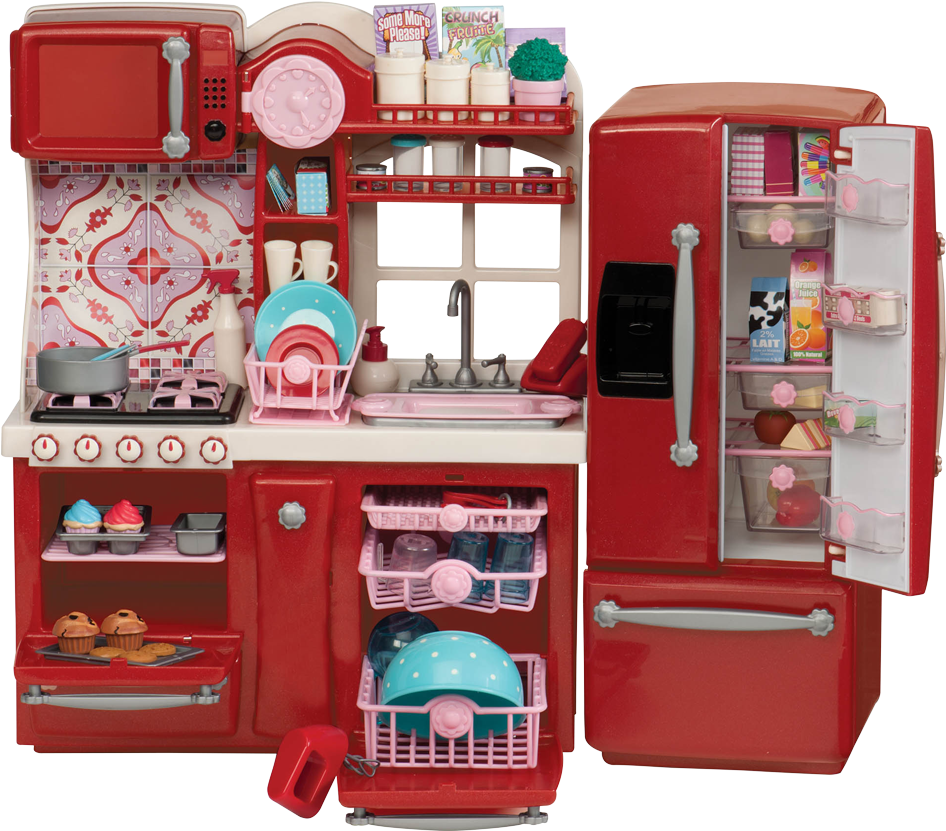 Gourmet Kitchen Red Our Generation Doll Kitchen Clipart Large Size