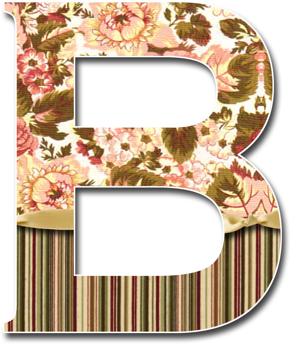 Decorative Letter B Png , Png Download - Scrapbook Letter Clipart (990x1167), Png Download