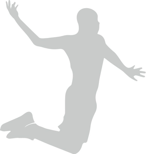 Athlete Vector Silhouette Basketball - Hurdling Clipart (567x600), Png Download