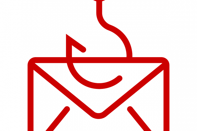 Email Phish - Email Symbol Black And White Clipart (680x454), Png Download