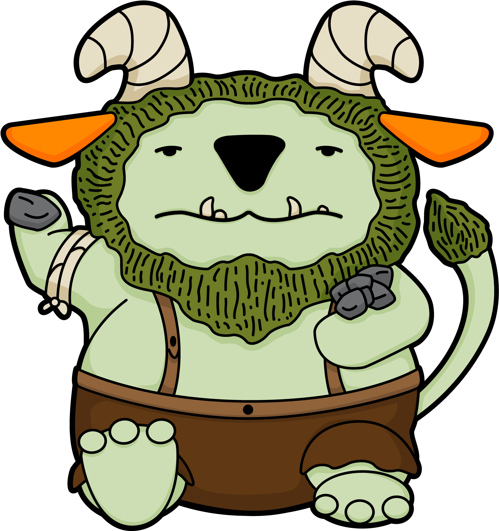 Clip Hài Troll - Cartoon - Png Download (1634x1745), Png Download