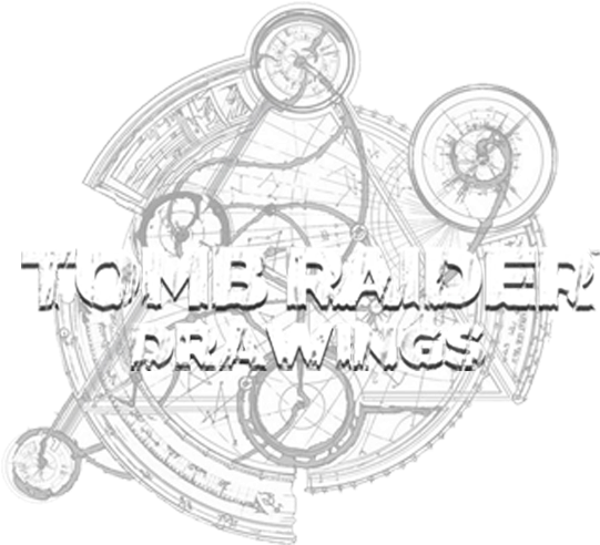Tomb Drawing Sketch - Tomb Raider Aod Symbol Clipart (1366x768), Png Download