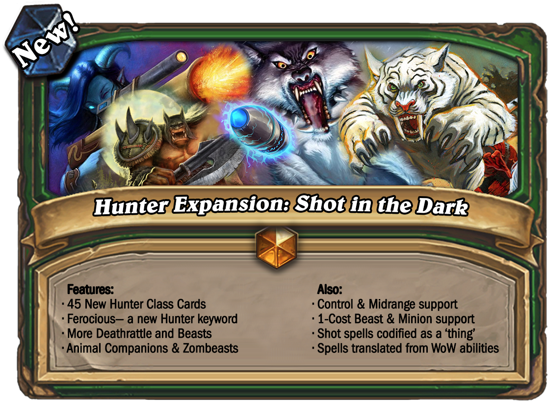 Hunter Custom Cards - Hearthstone Custom Cards Clipart (1216x838), Png Download