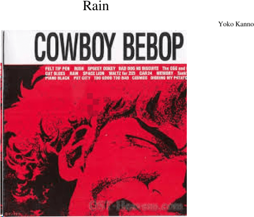 Free Png Download Cowboy Bebop Album Cover Png Images - Real Folk Blues Seatbelts Clipart (850x725), Png Download