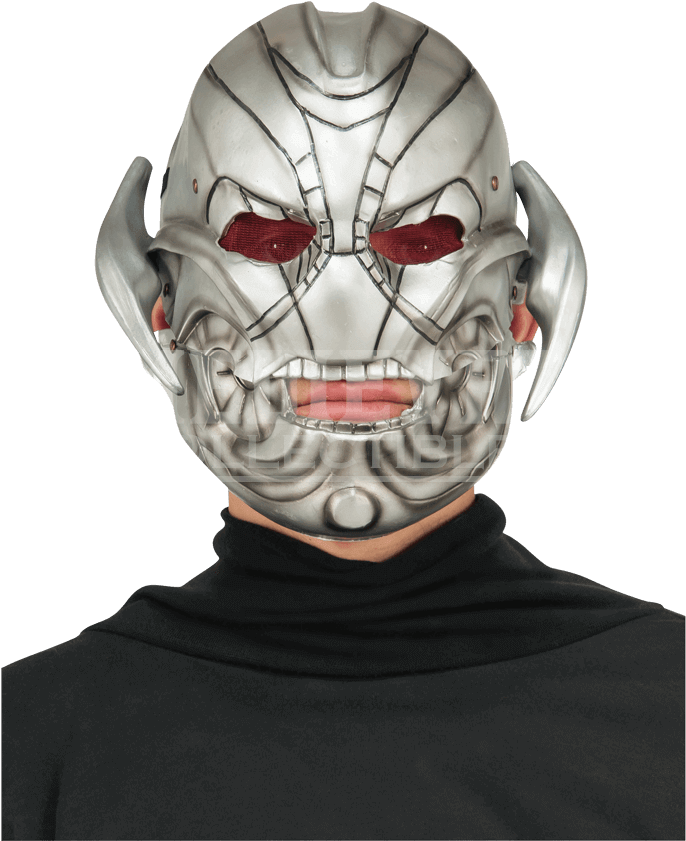 Adult Ultron Moveable Jaw Latex Mask - Mask Clipart (850x850), Png Download