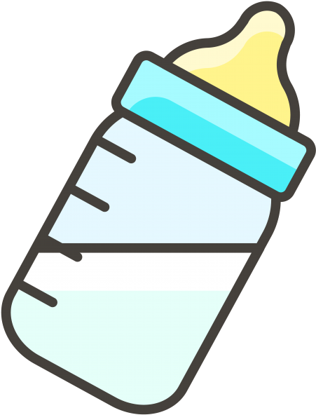 Baby Bottle Emoji Icon - Milk Bottle Icon Png Clipart (866x650), Png Download