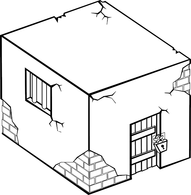 Prison Clipart Black And White - Drawing Of A Jail - Png Download (628x640), Png Download