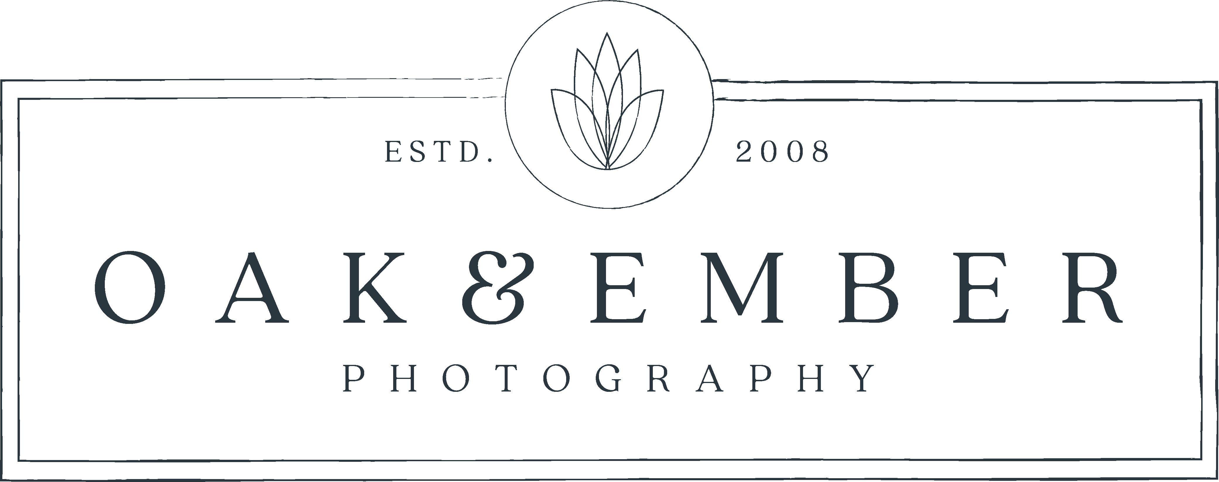 Oak And Ember Photography - Line Art Clipart (4164x1646), Png Download