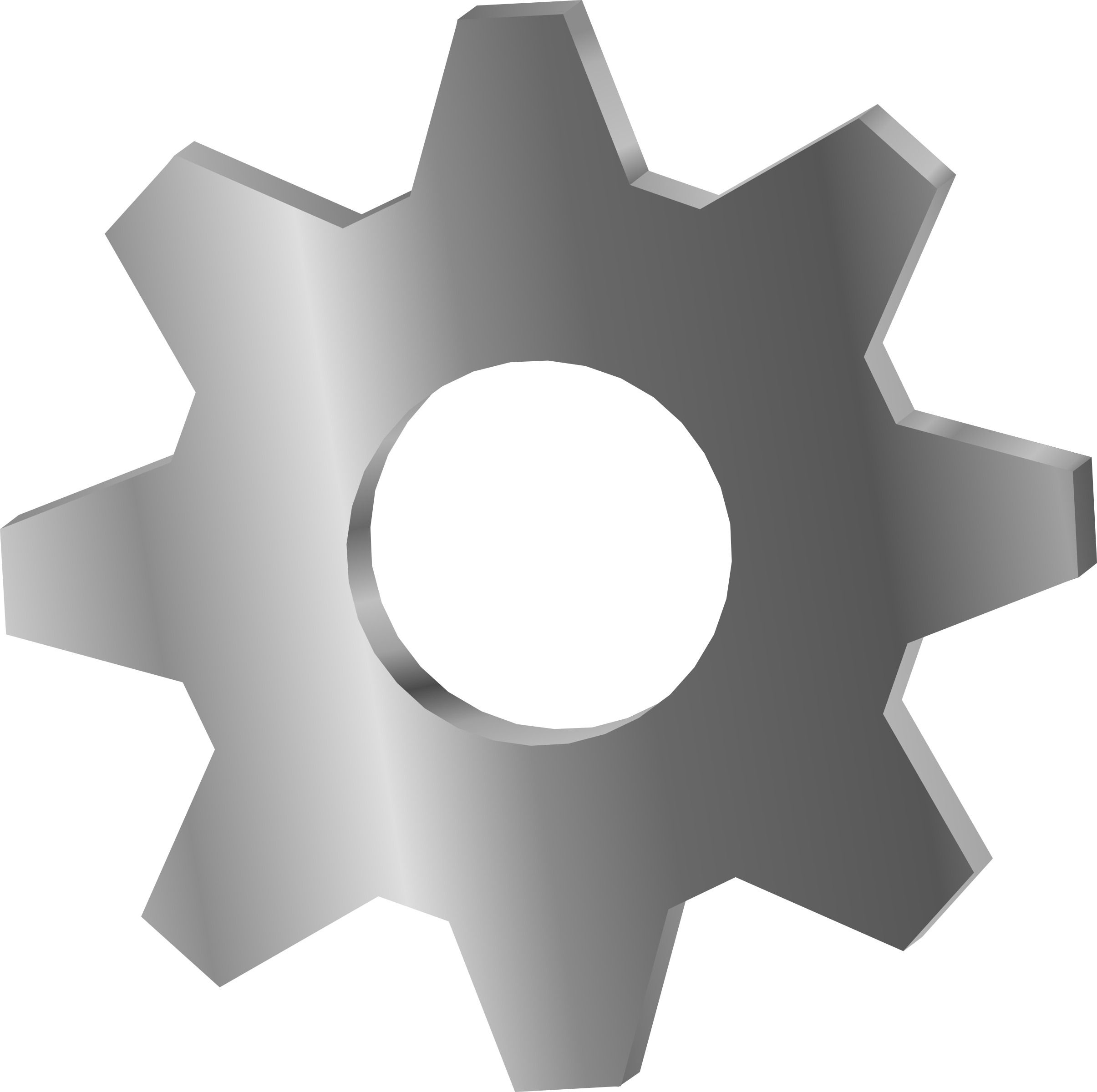 This Free Icons Png Design Of Cog 3d - Metal Cog Clipart (2410x2400), Png Download