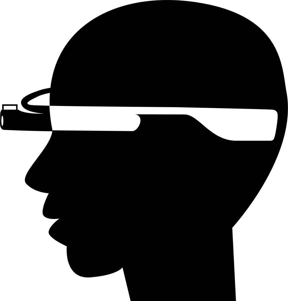 Png File Svg - Google Glass Silhouette Clipart (940x980), Png Download