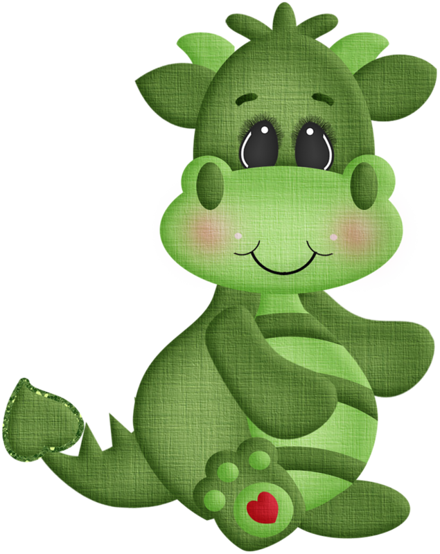 Фотки Dragon Cakes, Cute Dragons, Cute Clipart, Animal - Dibujos De Dragones Infantiles - Png Download (635x800), Png Download