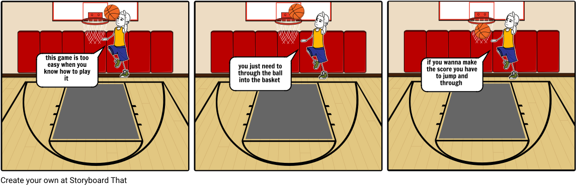 Basketball Ballet - Cartoon Clipart (1164x385), Png Download