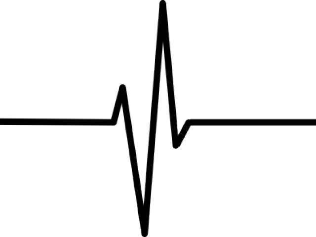 Pulse - Line Art Clipart (640x480), Png Download