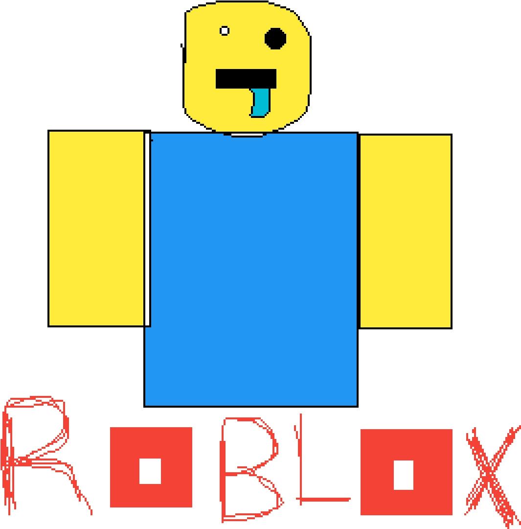 Roblox Noob - Smiley Clipart (1200x1196), Png Download