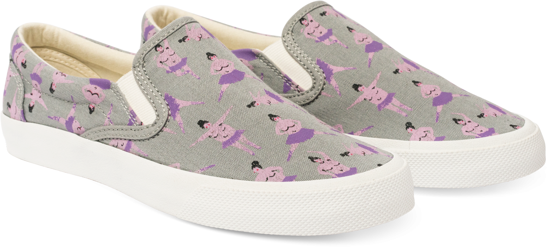 Sumo Ballerina , Png Download - Slip-on Shoe Clipart (1806x817), Png Download