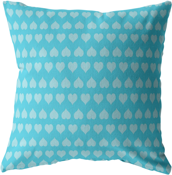 Personalize A Blue Heart Pillow - Cushion Clipart (600x600), Png Download