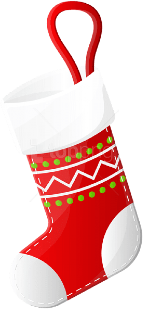 Free Png Christmas Stocking Red Png - Clip Art Transparent Png (480x1022), Png Download