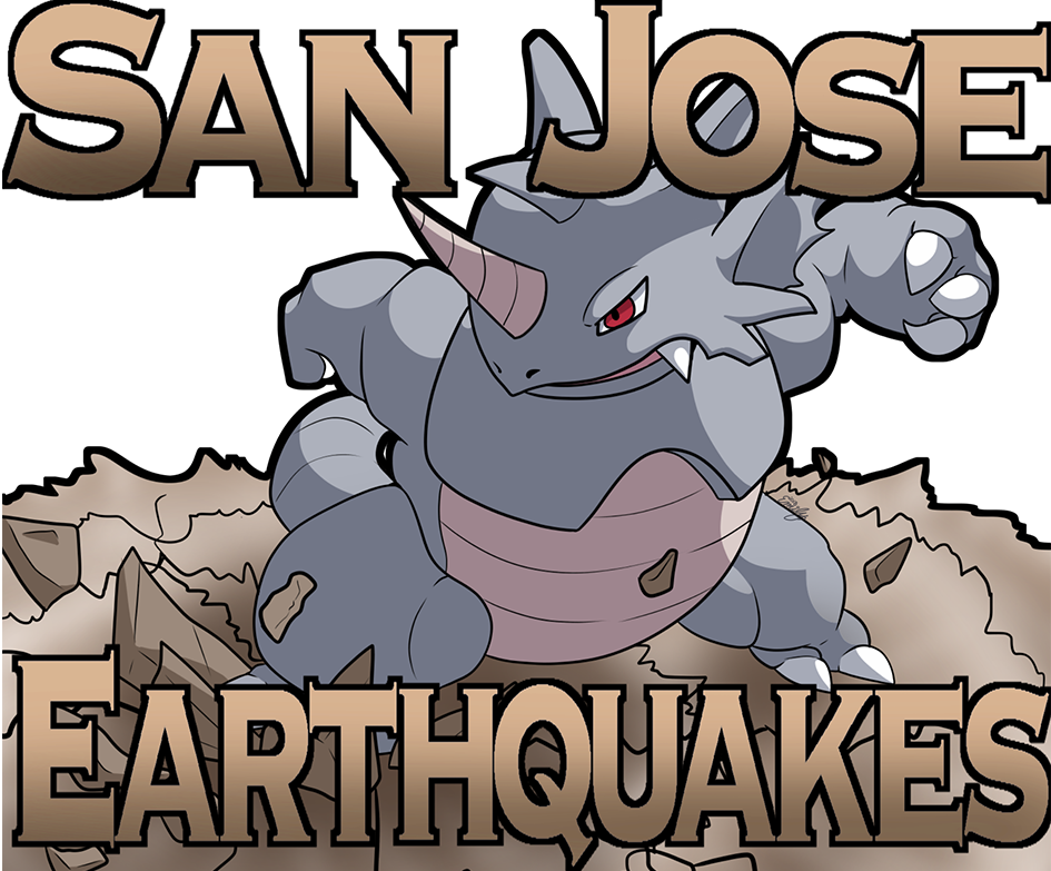 San Jose Earthquakes - Cartoon Clipart (945x783), Png Download