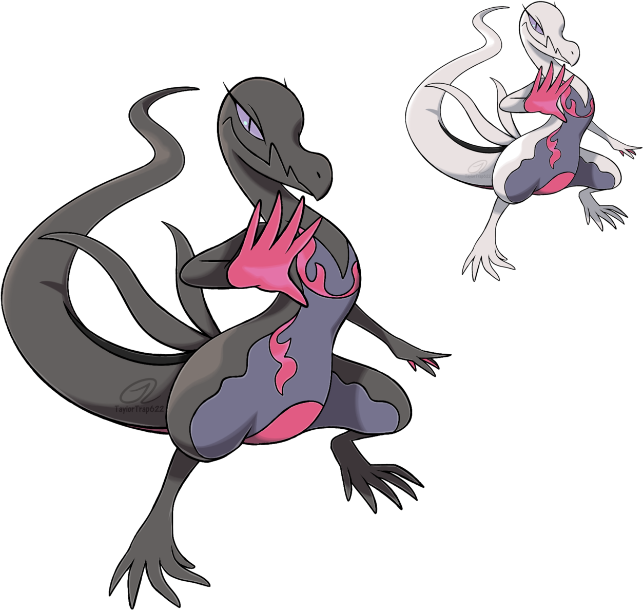 Or Trap622 Pokémon Sun And Moon Pokémon Art Academy - Pokemon Salazzle Fanart Clipart (1253x1188), Png Download