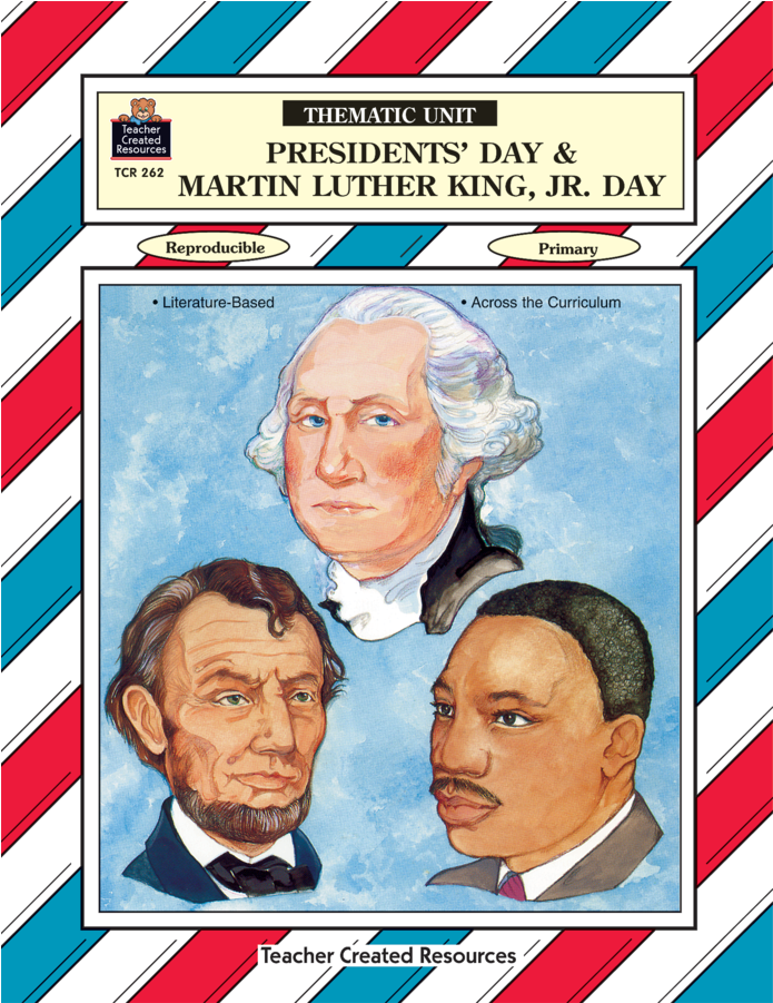 Tcr0262 Presidents' Day & Martin Luther King Jr Day - Presidents Day Martin Luther King Clipart (900x900), Png Download