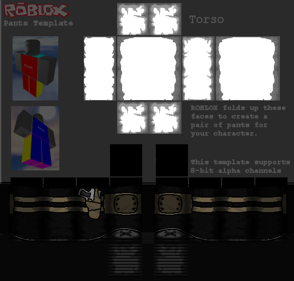 Roblox Pants Template Png - Roblox Black Shirt Template Clipart (585x559), Png Download