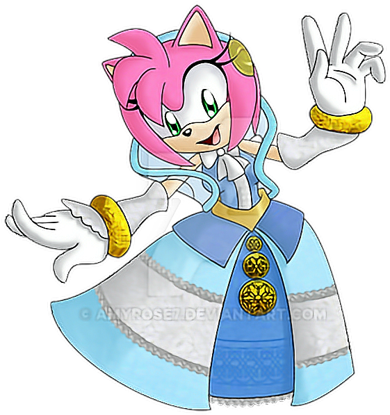 #sonic And The Black Knight Amy Rose Lady Of The Lake#freetoedit - Dibujos De Amy Rose Clipart (618x700), Png Download