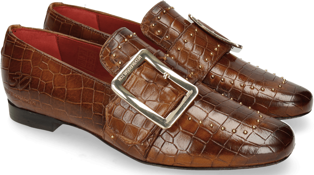 Loafers Luna 3 Crock Wood Rivets Gold - Luna 3 Crock Wood Rivets Gold Clipart (1024x1024), Png Download