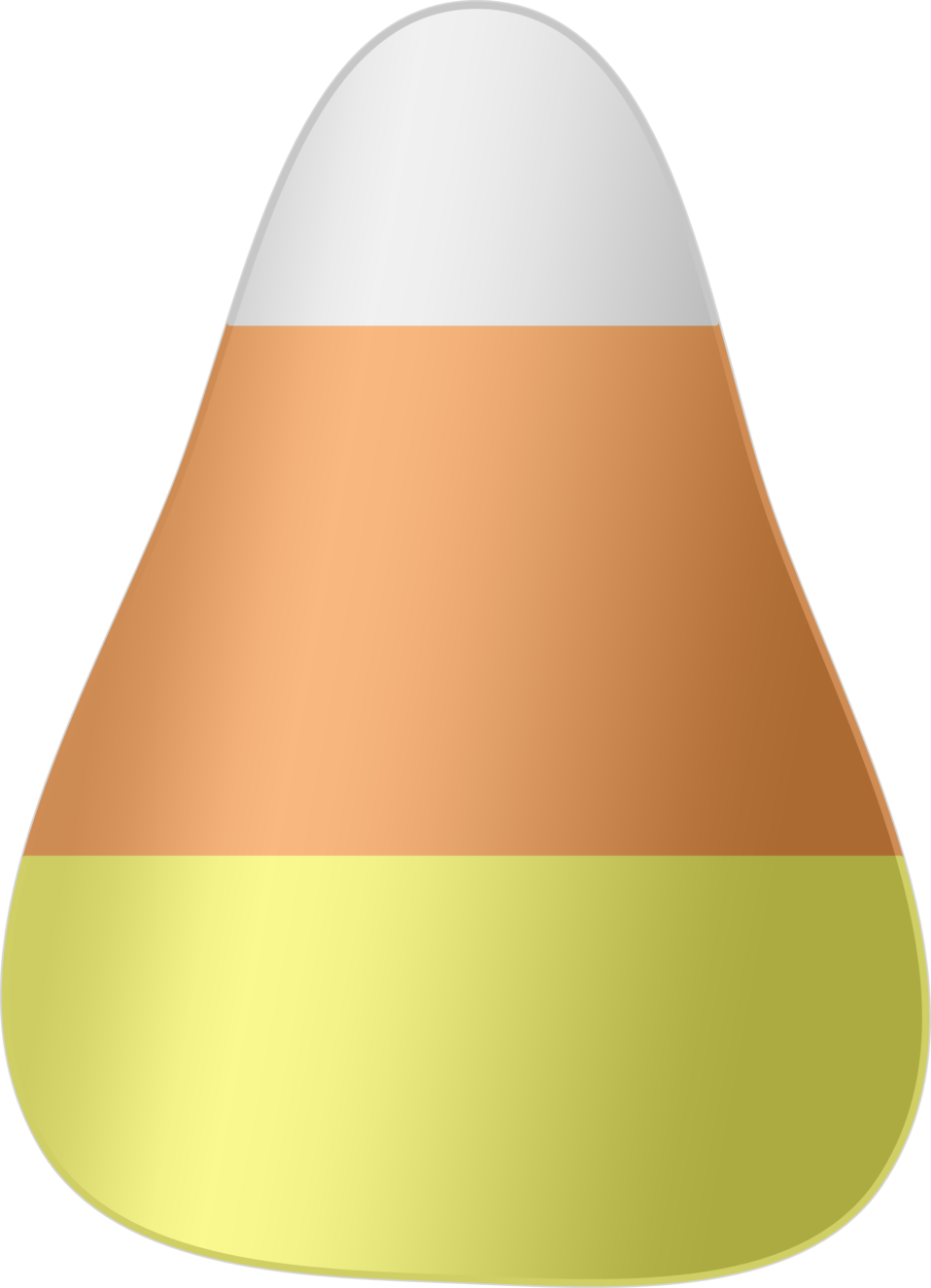 Candy Corn Clipart (958x1326), Png Download