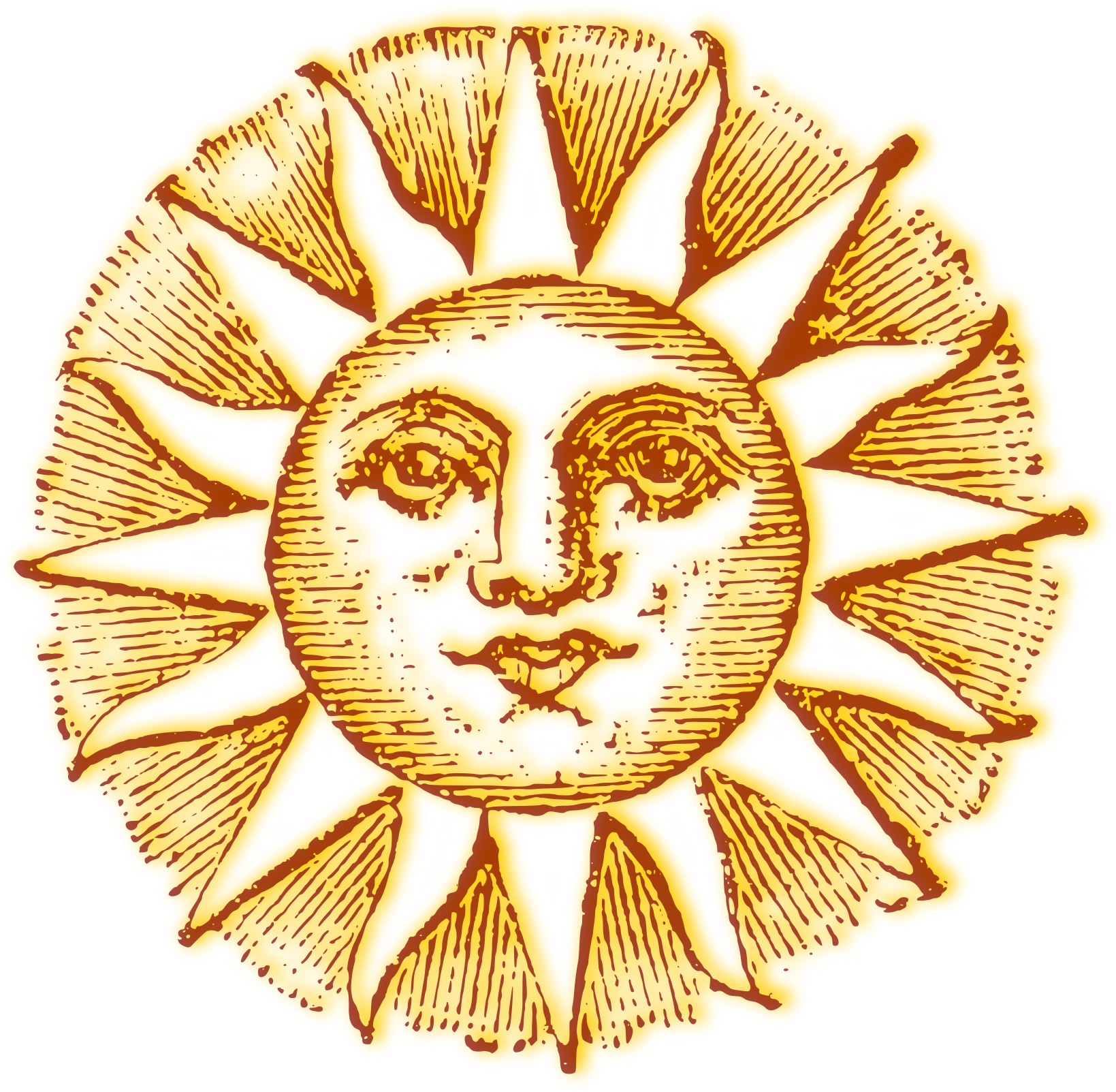 This Free Icons Png Design Of Vintage Sun - Boho Sun Clipart (1697x2400), Png Download