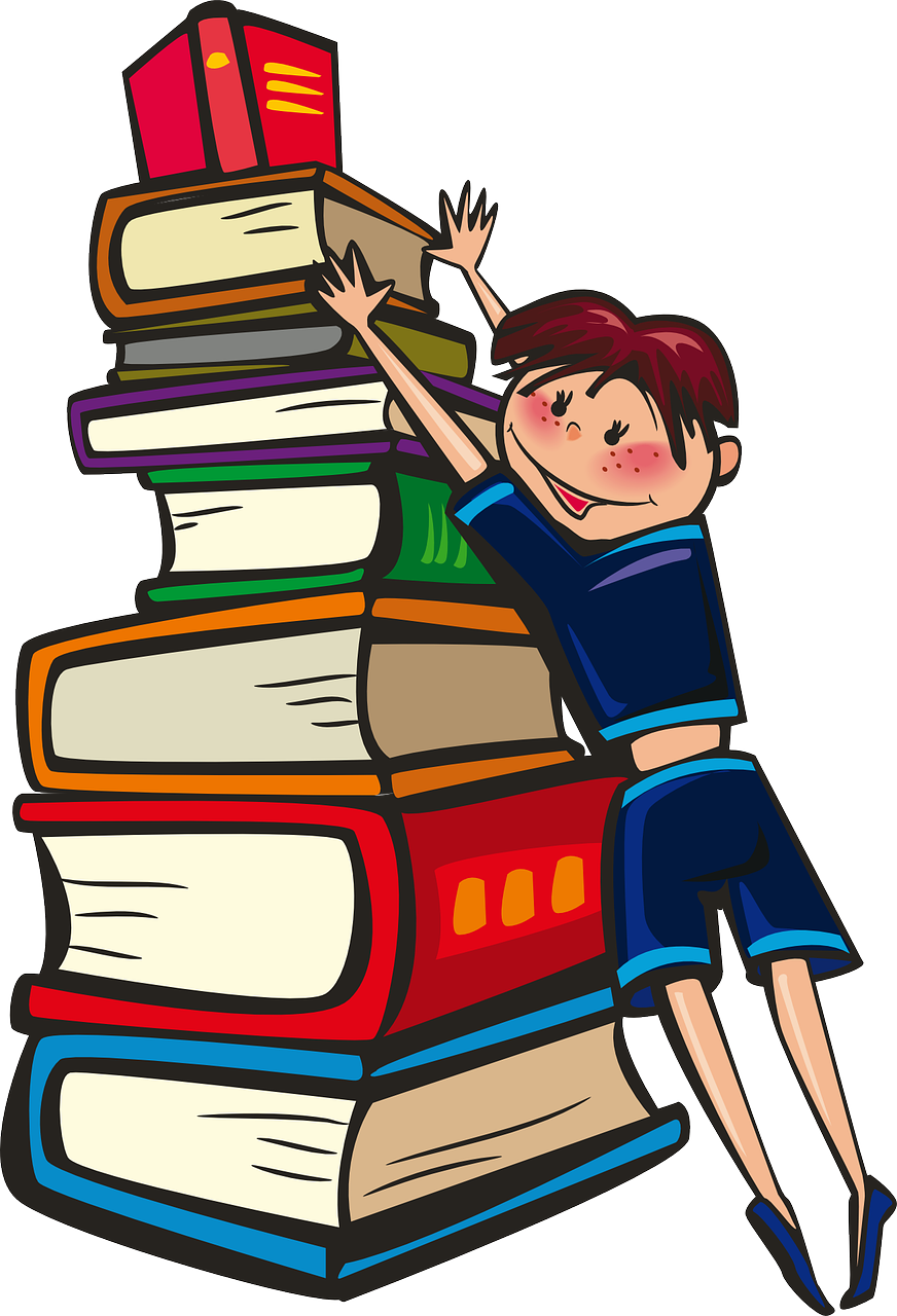 Girl Books School Reading Png Image - Clip Arts For Education Transparent Png (872x1280), Png Download